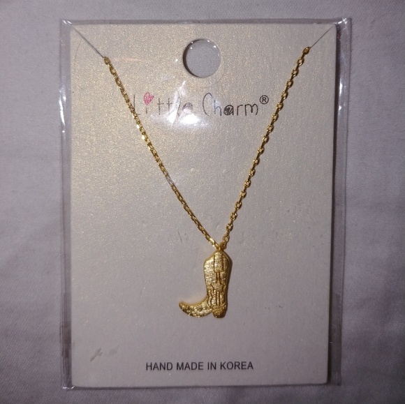 Little Charm Jewelry - Little Charm Gold Cowboy Boot Necklace New!!